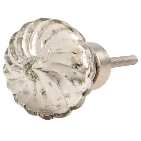 Silver Stripe Murcary Glass Drawer Knob Online